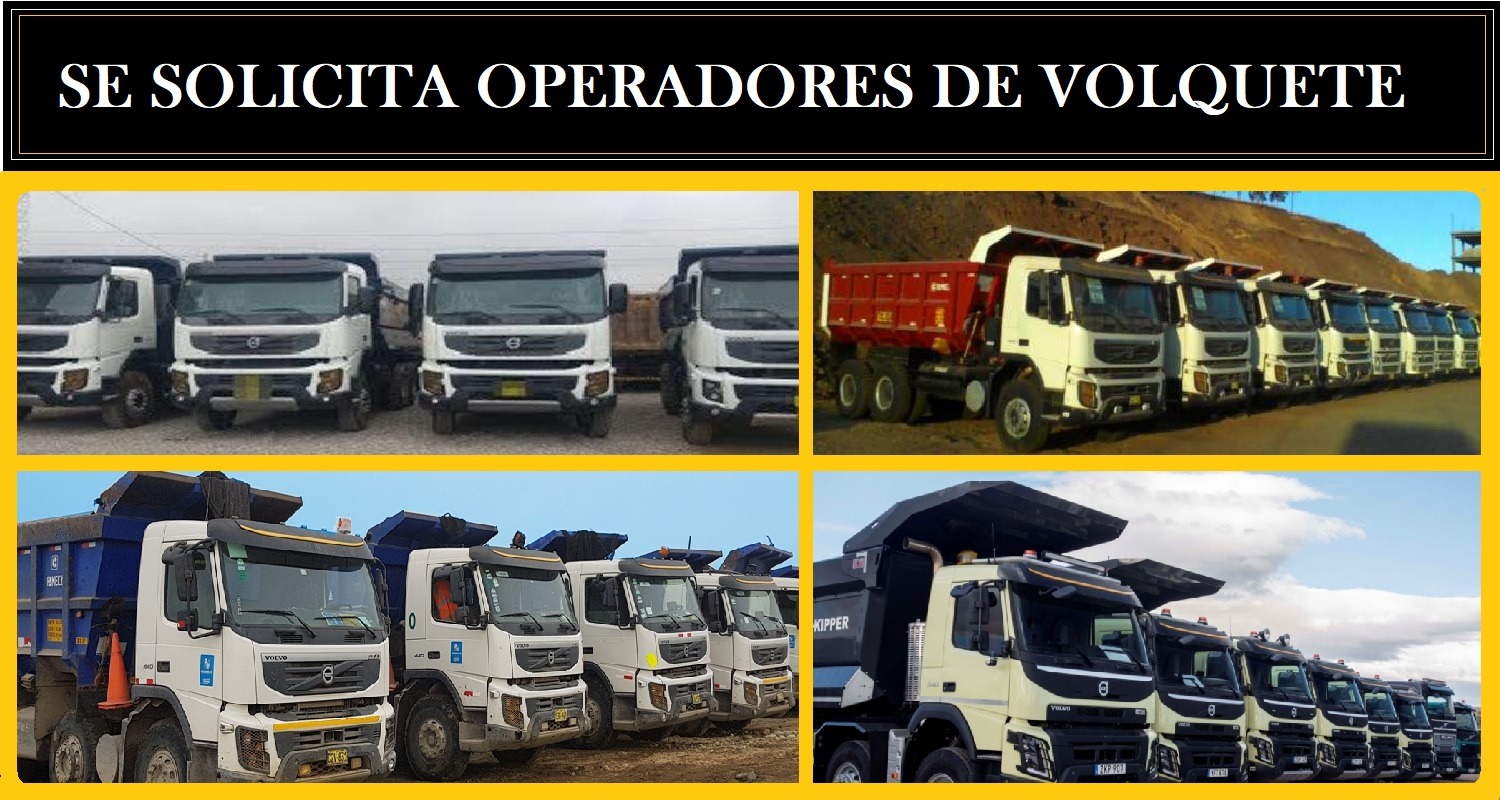 operadores de volquete