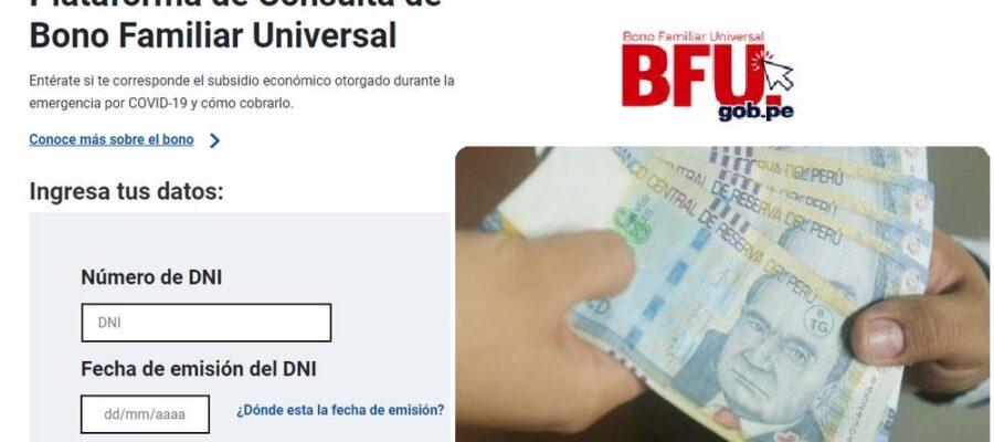 BFU Segundo Bono familiar universal 760
