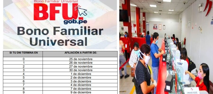 bfu Segundo bono familiar universal