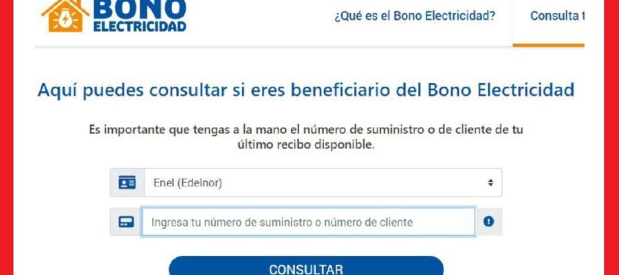 bono electricidad