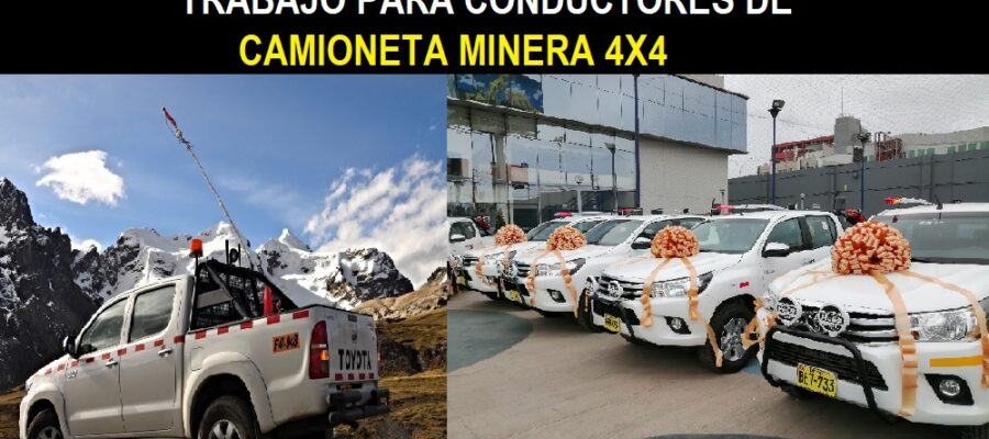 CAMIONETA MINERA 4X4