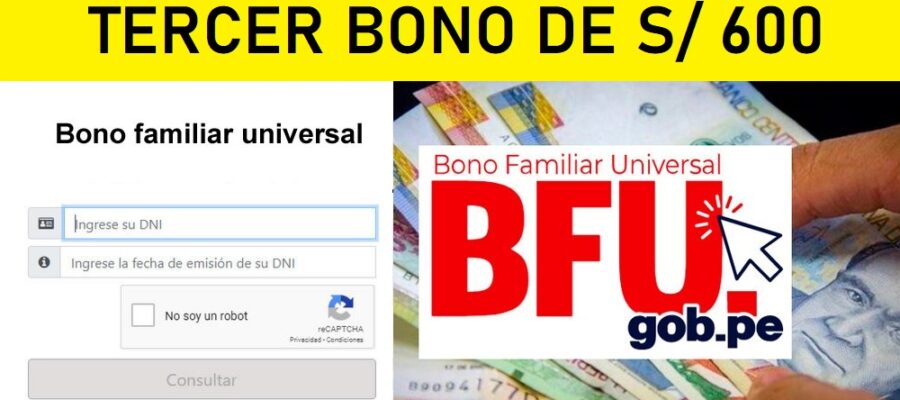 BONO 600 SOLES