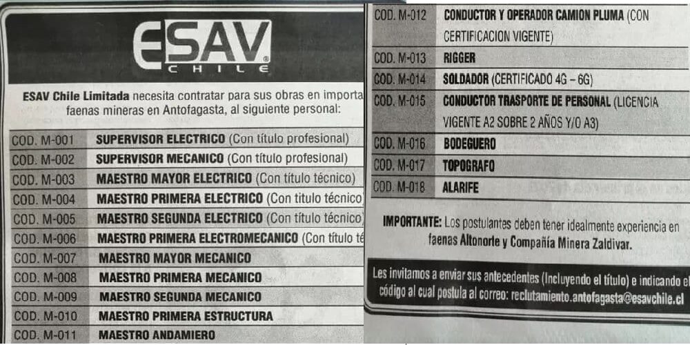 ESAV CHILE
