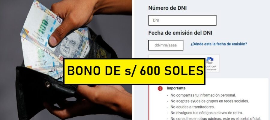 bono 600 soels bfu universal