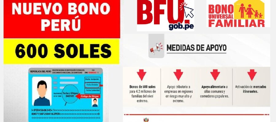 bono de 600 soles