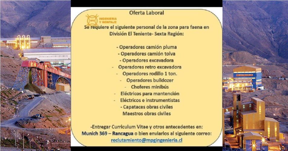 FAENA EN DIVICIÓN EL TENIENTE