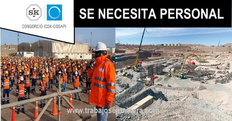 Ofertas de Empleo para la empresa Constructora Consorcio ICSK