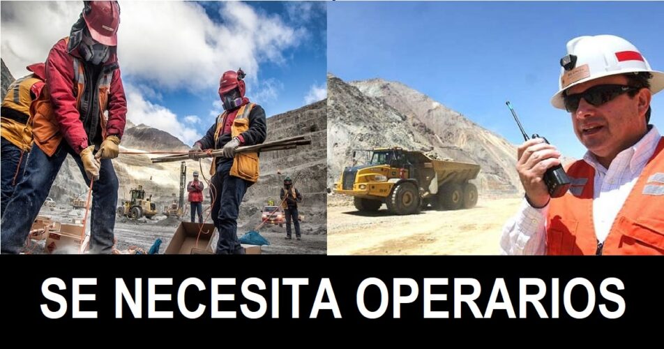SE NECESITA OPERARIOS