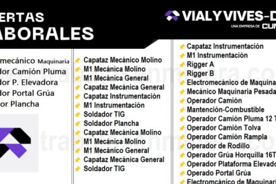OFERTA LABORAL PARA VIAL Y VIVES