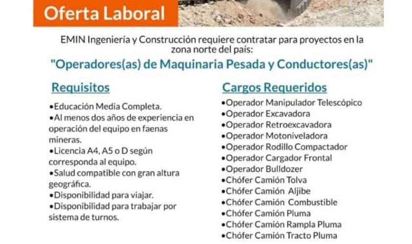 OFERTA LABORAL para EMIN