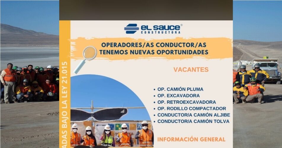 PERSONAL PARA EL SAUCE CONSTRUCTORA