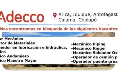 ADECCO SE ENCUENTRA EN BÚSQUEDA DE PERSONAL