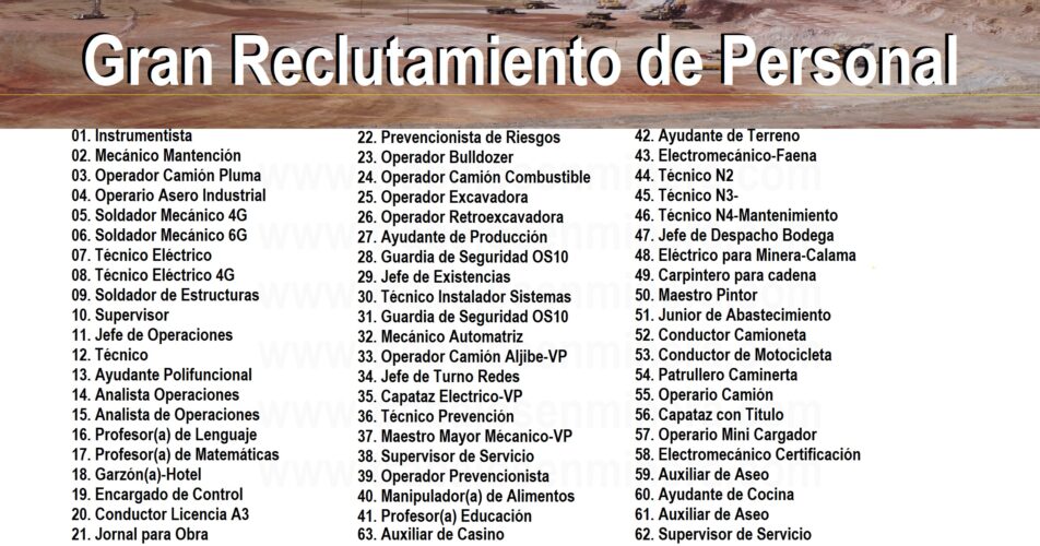 Gran Reclutamiento de Personal