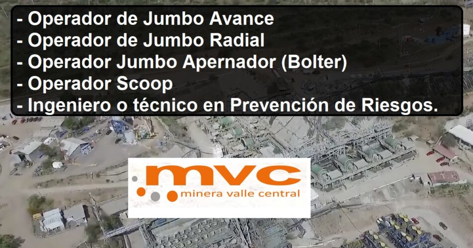 OFERTA LABORAL PARA MINERA DEL VALLE