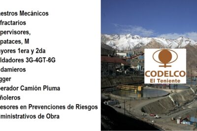 personal para División El Teniente