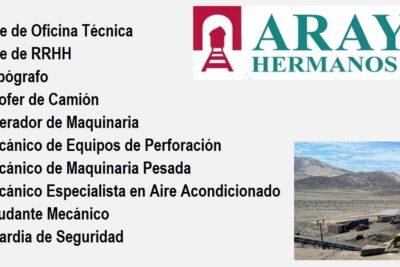OFERTA LABORAL PARA ARAYA HERMANOS