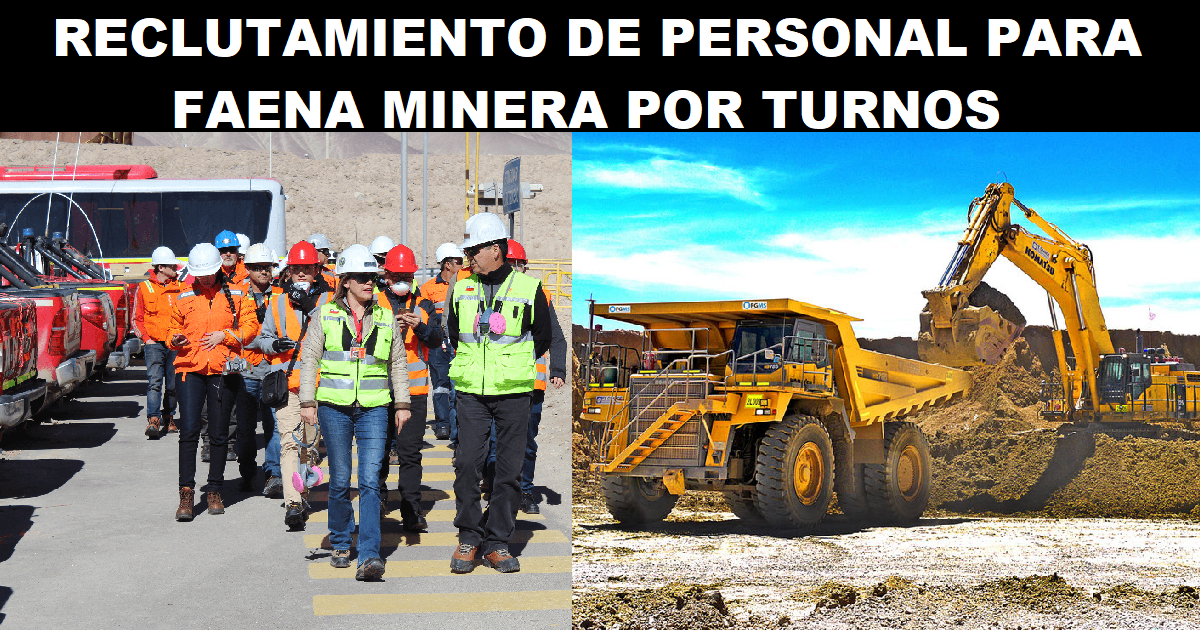 FAENA MINERA POR TURNOS