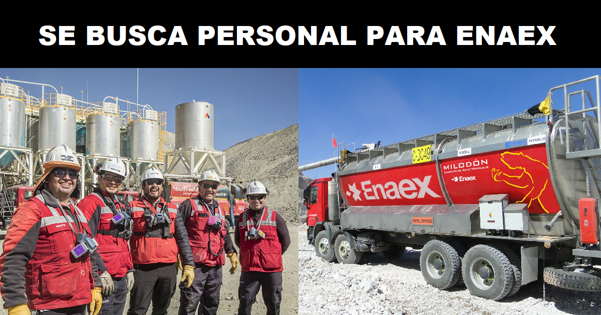 SE BUSCA PERSONAL PARA ENAEX