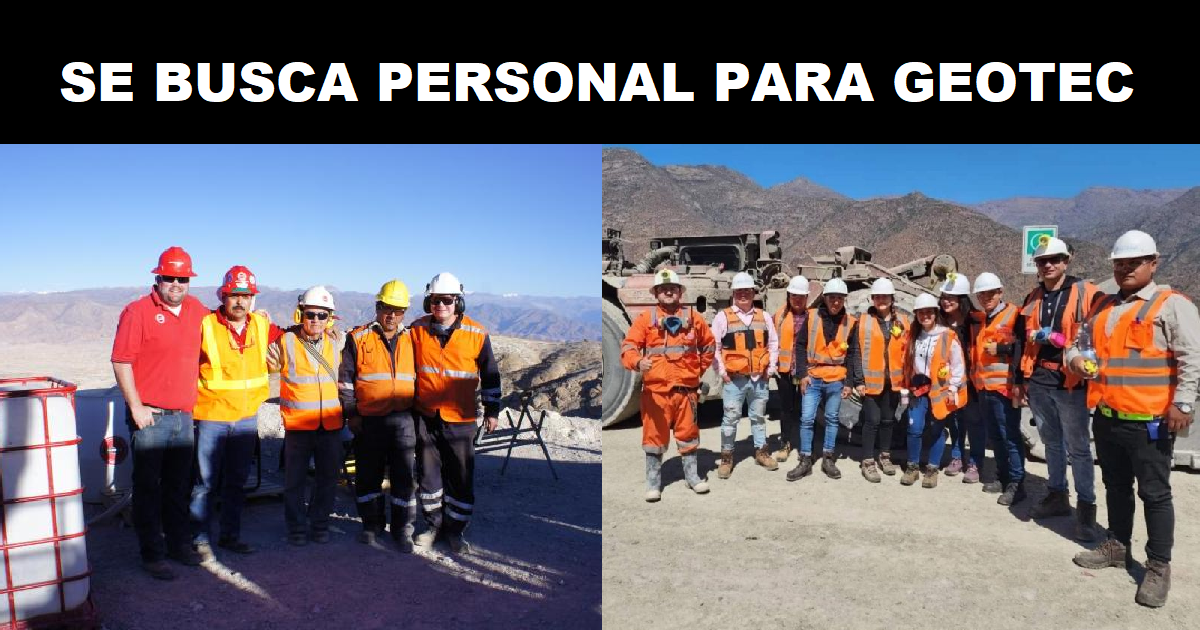 SE BUSCA PERSONAL PARA GEOTEC