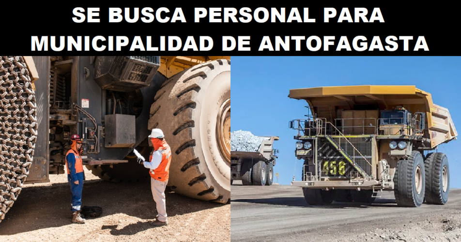 SE BUSCA PERSONAL PARA MUNICIPALIDAD DE ANTOFAGASTA