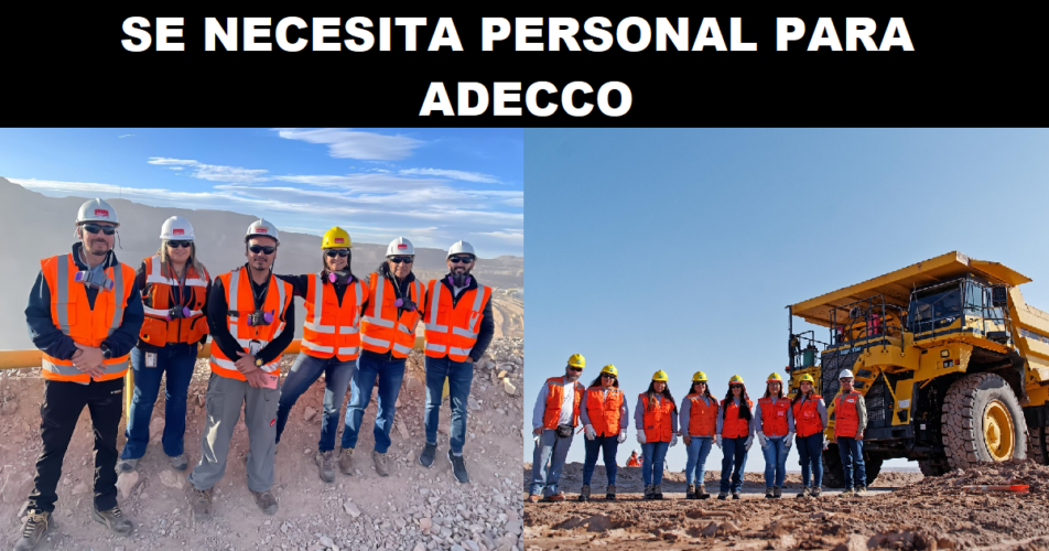 SE NECESITA PERSONAL PARA ADECCO