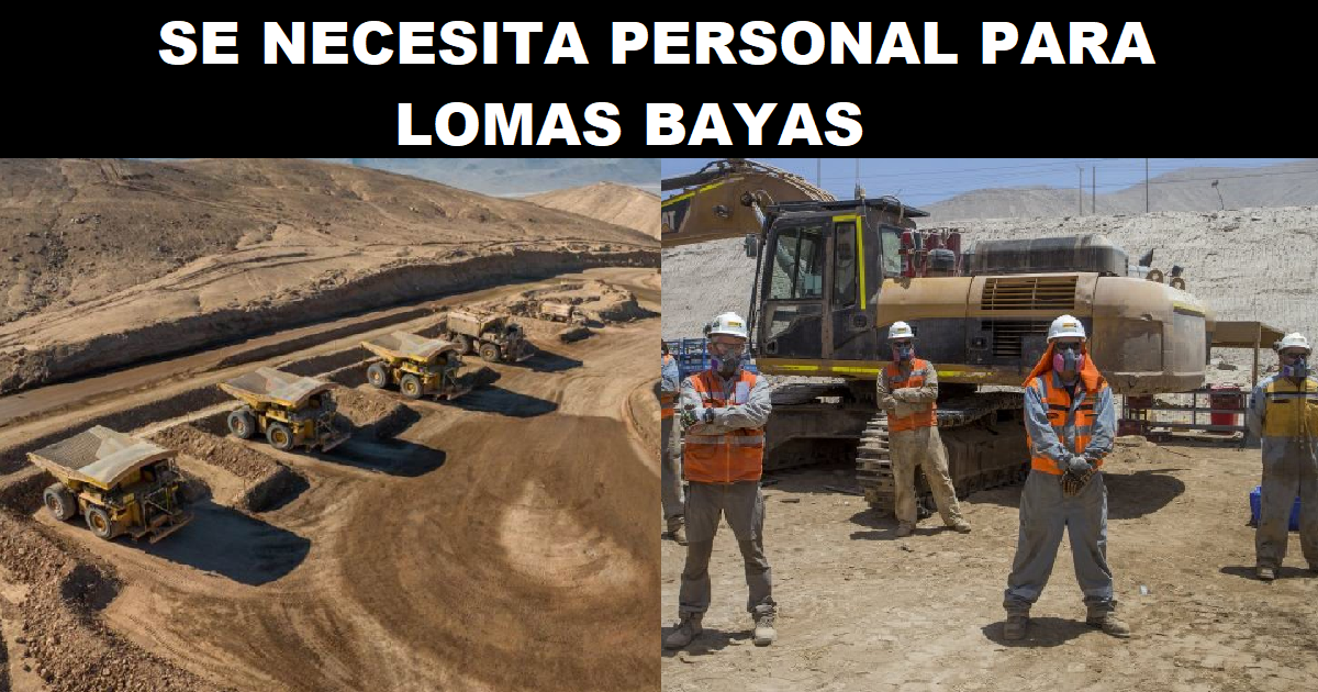 SE NECESITA PERSONAL PARA LOMAS BAYAS