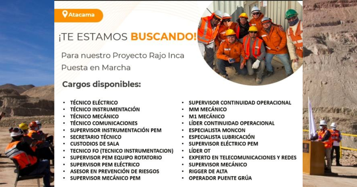 Reclutamiento – Rajo Inca