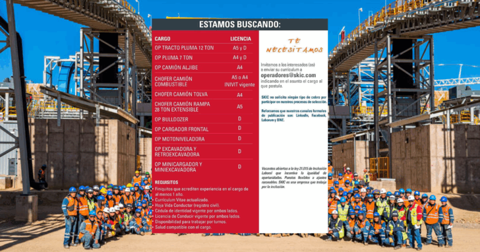 RECLUTAMIENTO LABORAL PARA SIGDO KOPPERS