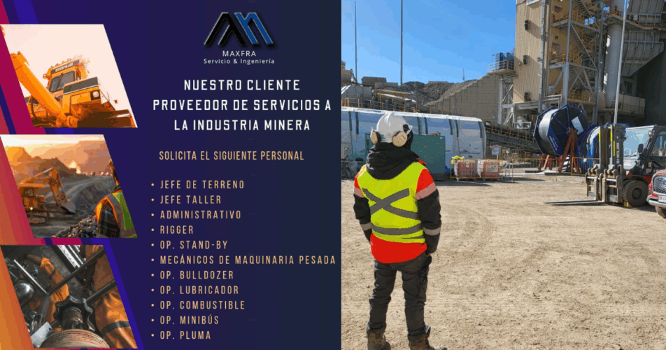 Reclutamiento de personal para MAXFRA