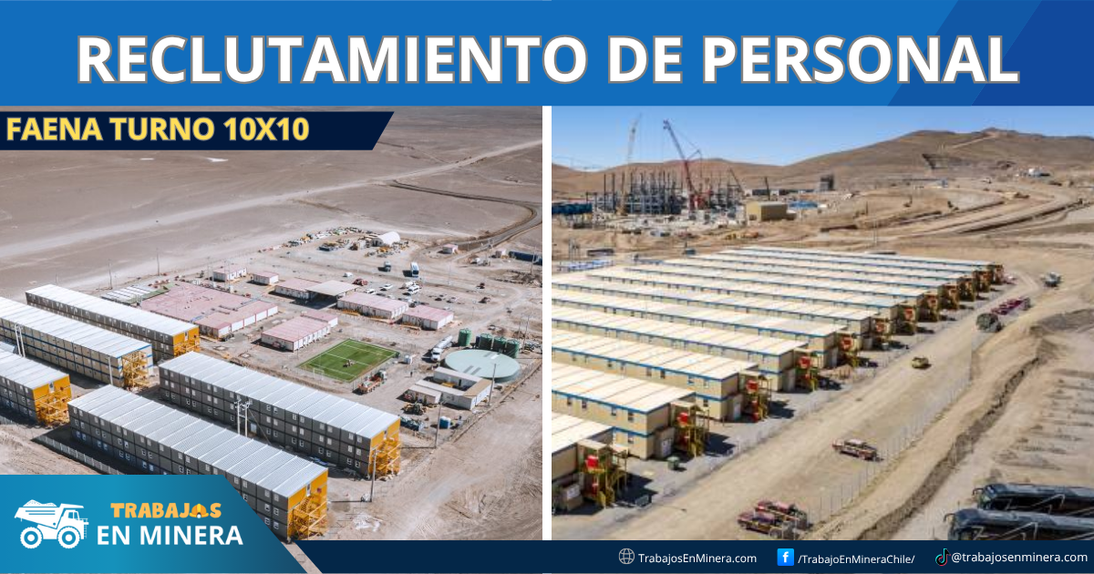 Faena minera turno 10x10