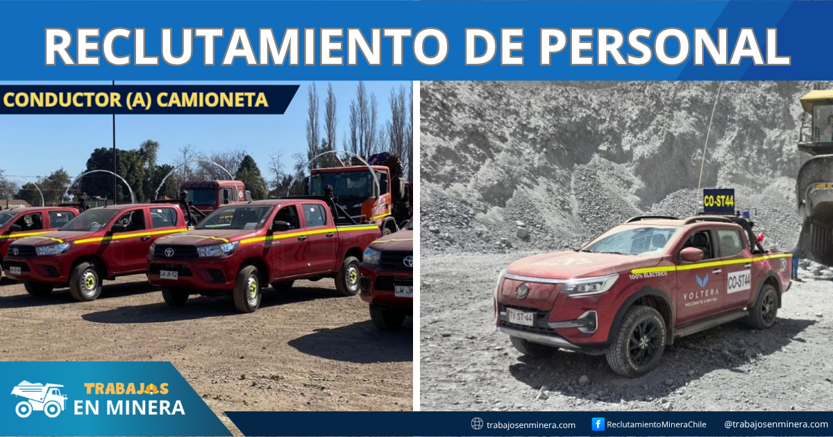 CAMIONETA GEOVITA MINA CENTRAL SUR TENIENTE