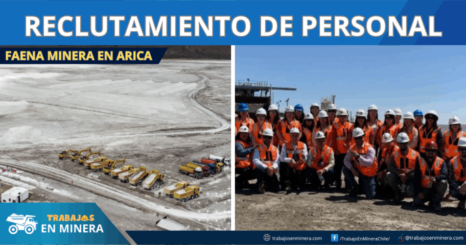 Faena minera en Arica