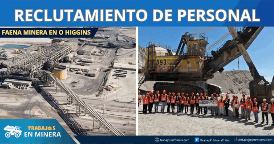 Faena minera en O Higgins