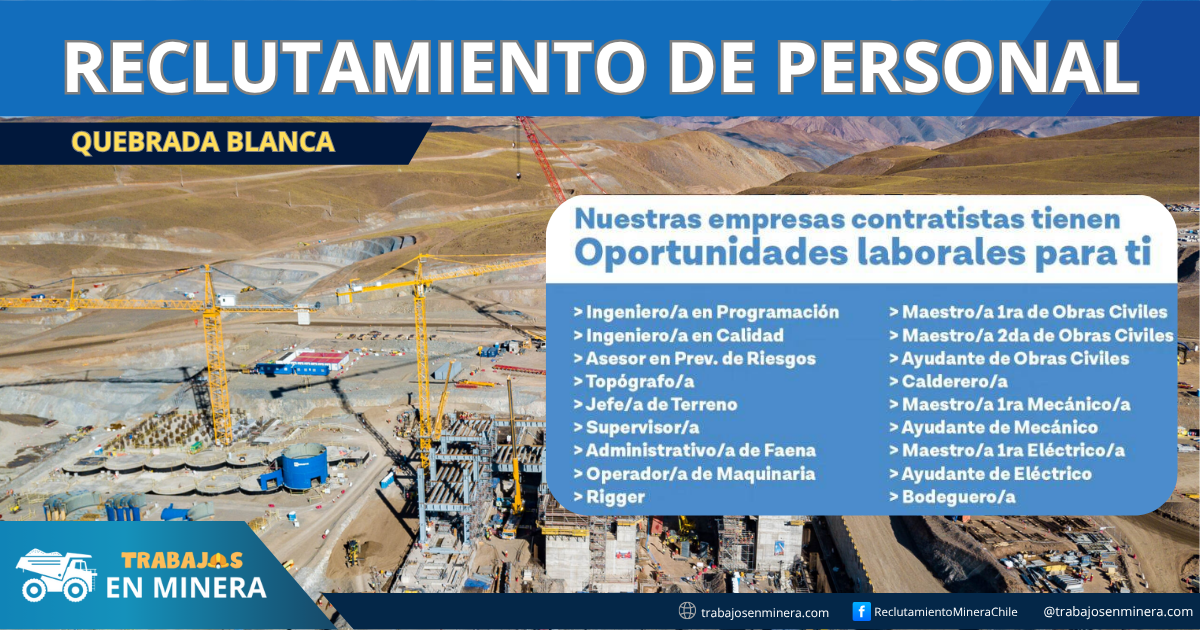 Oportunidades Laborales en Quebrada Blanca