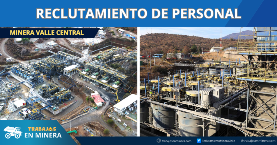Se necesita personal para Minera Valle Central S.A.