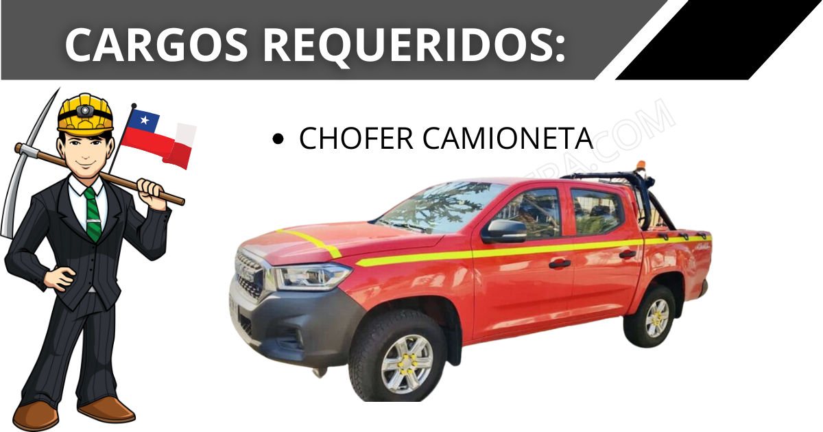 SKIC BUSCA CHOFER CAMIONETA