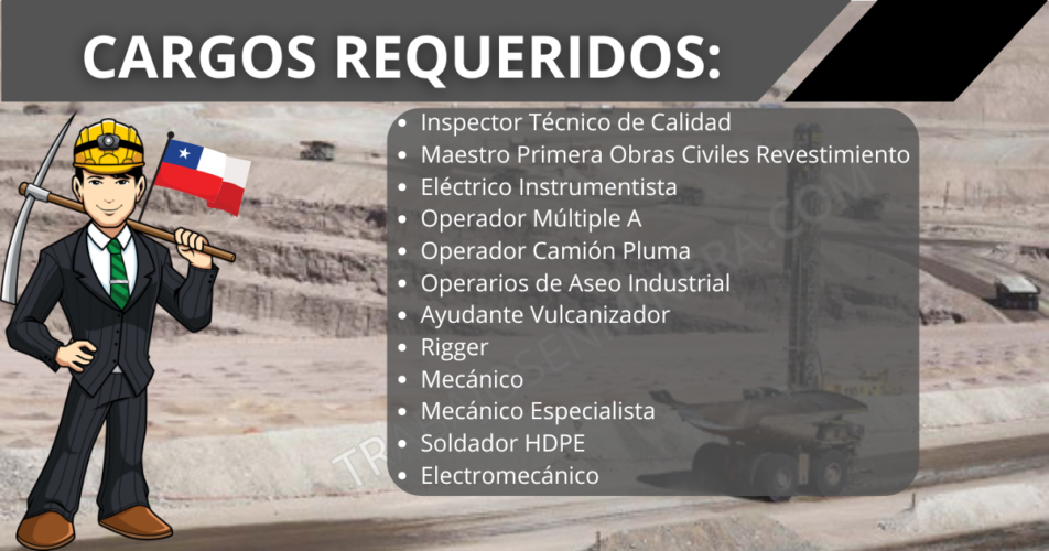Reclutamiento minero para Chuquicamata y Radomiro Tomic