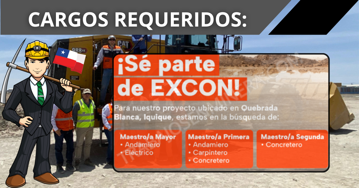 Para nuestro proyecto ubicado en Quebrada Blanca