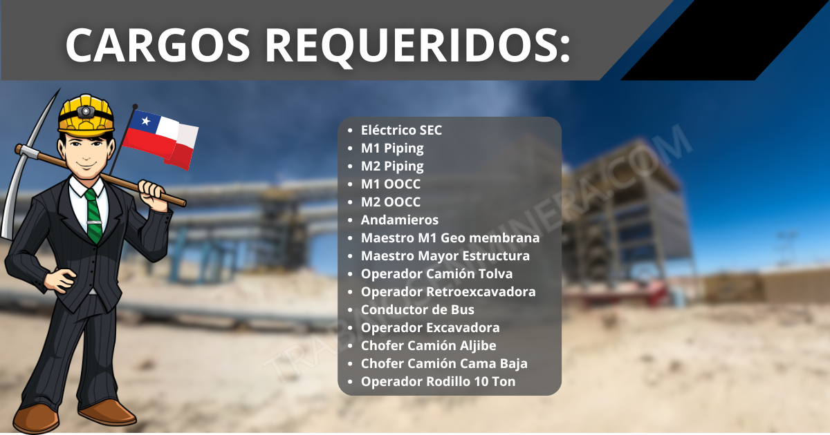personal Mas Errázuriz para Minera Spence