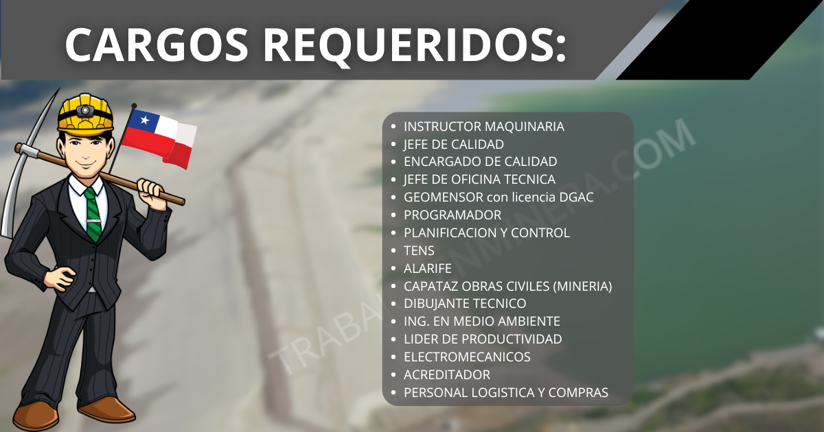PERSONAL PARA FAENA CERCANA A COPIAPÓ
