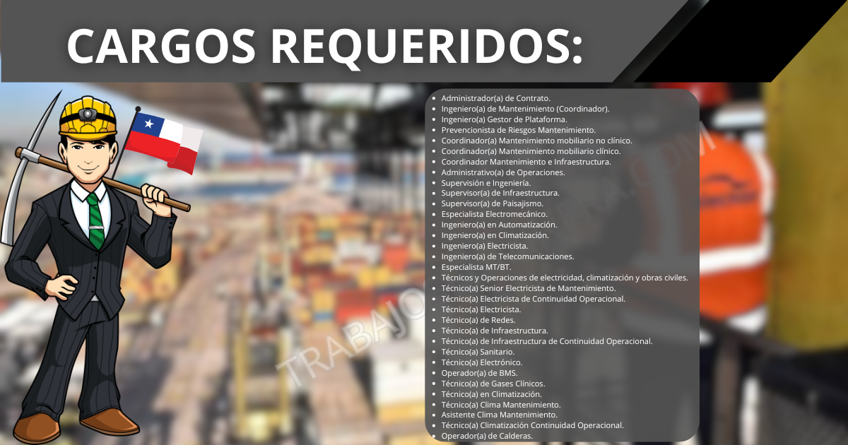 Reclutamiento Elecnor Chile Mantenimiento