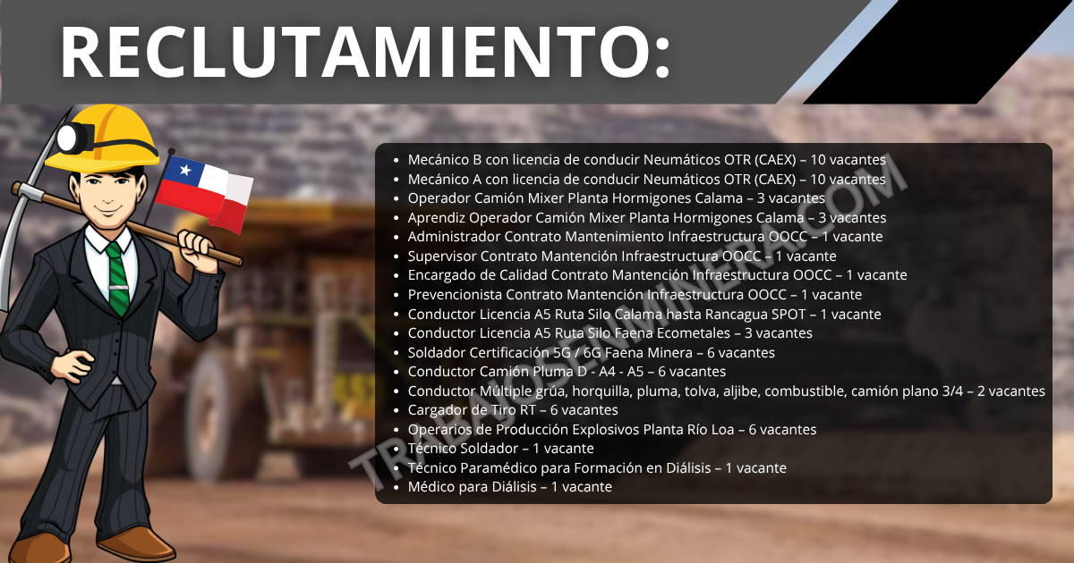 Reclutamiento de personal en Calama