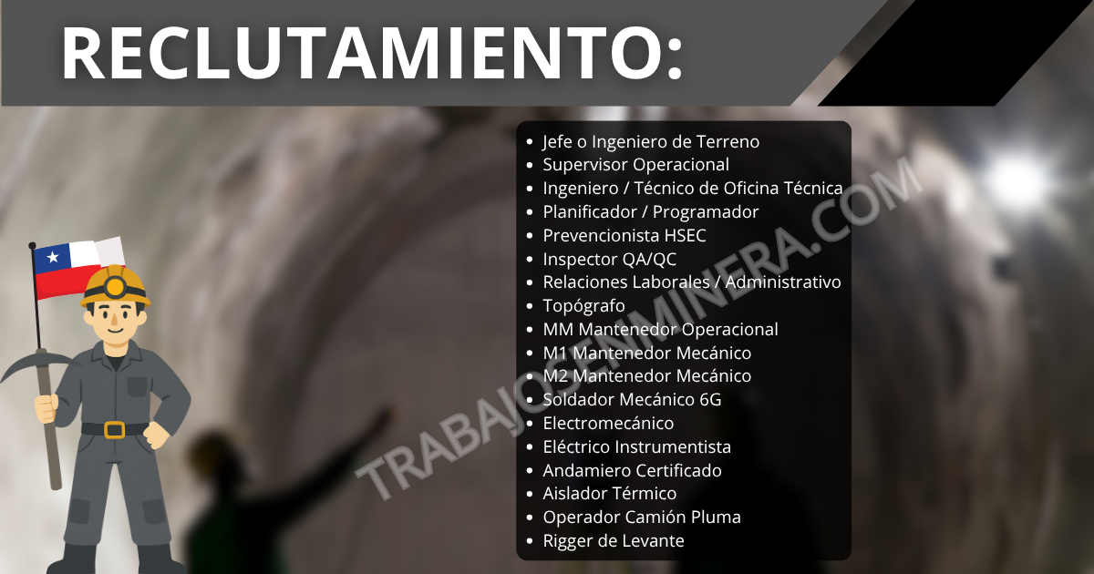 STAVIC Servicios Mineros abre reclutamiento
