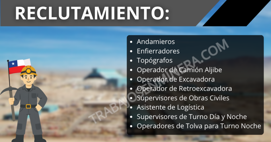 Vértice Construcciones abre reclutamiento para Faena Minera Escondida
