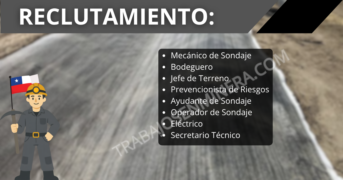personal para GEOROCK en la Región del Maule